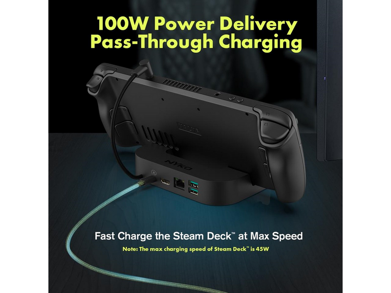 Nyko Power Dock 7-In-1 Usb-C Docking Station - Steam Deck