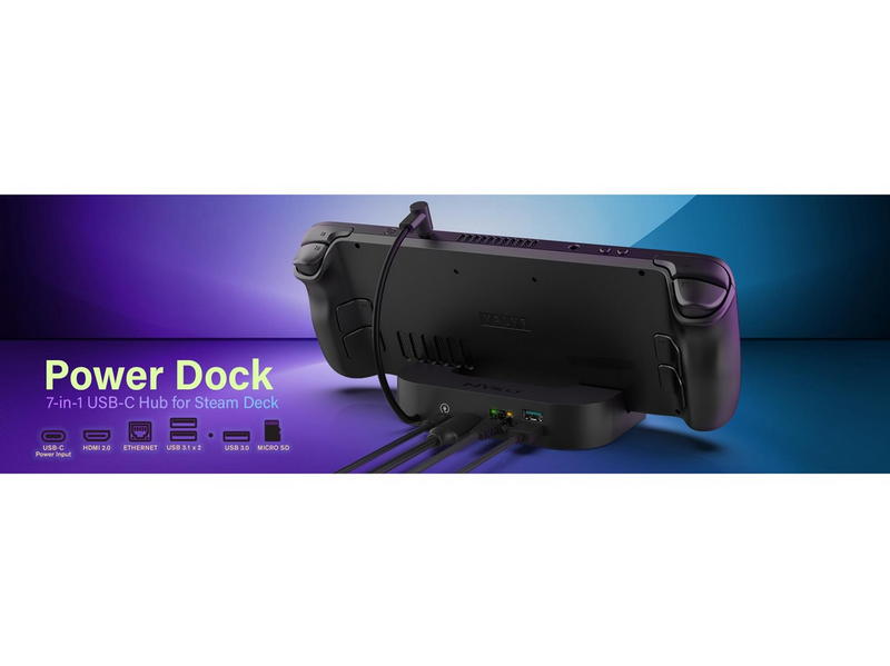 Nyko Power Dock 7-In-1 Usb-C Docking Station - Steam Deck