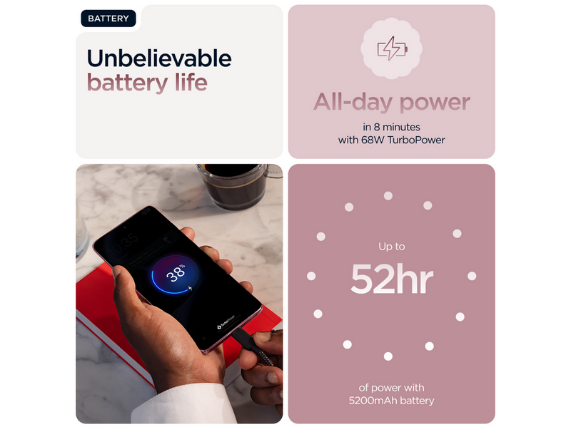 Motorola Edge 60 Fusion 256GB/8GB - Zephyr Pink