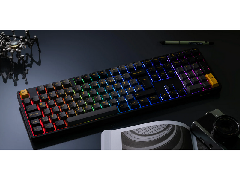 Akkogear 5108B Black/Gold - V3 Blue Pro Switch - Gaming Tastatur - Full-Size - Universal - Schwarz