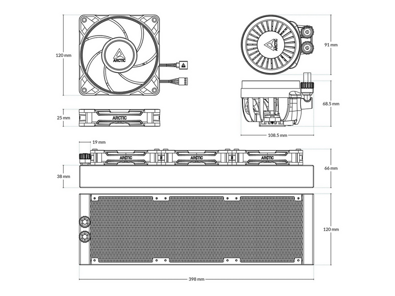 Arctic Liquid Freezer III Pro 360 - CPU-Wasserkühlung