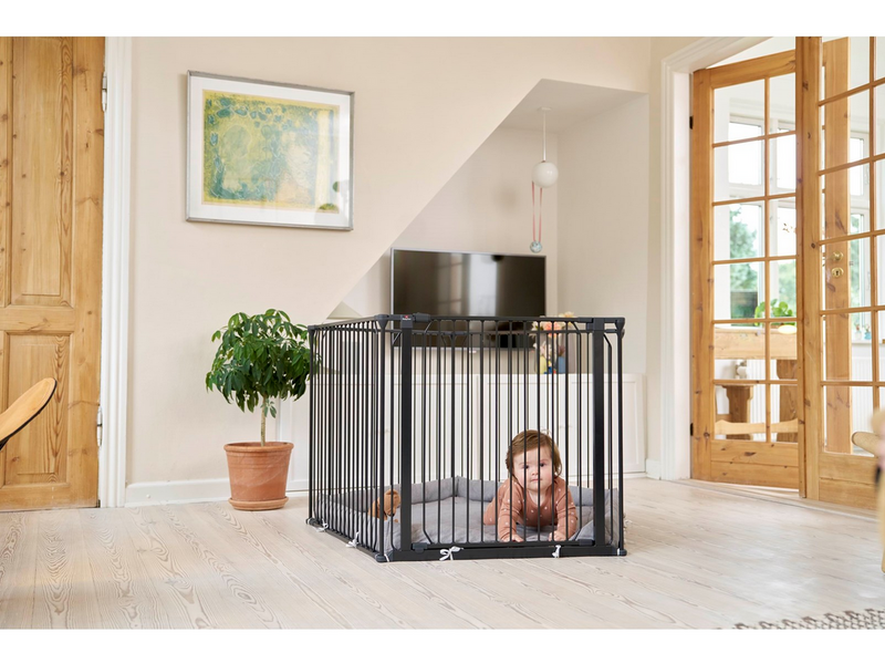 BabyDan CombiFit 5-sided playpen black