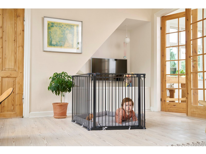 BabyDan CombiFit 5-sided playpen black
