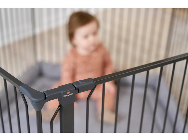 BabyDan CombiFit 5-sided playpen black