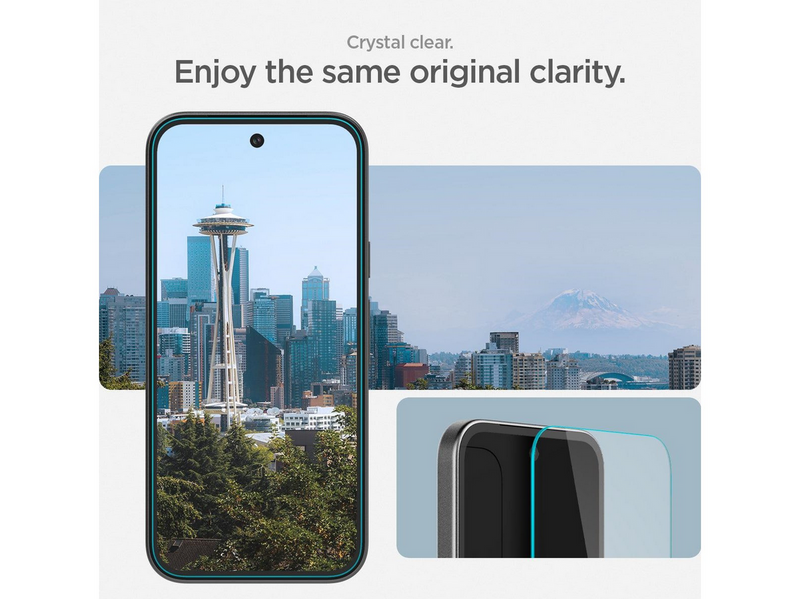 Spigen Glass tR EZ Fit 2 Pack - transparency - Google Pixel 9a
