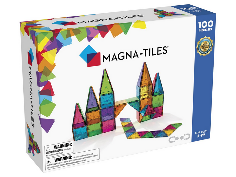 Magna-Tiles Clear Colours 100 pcs