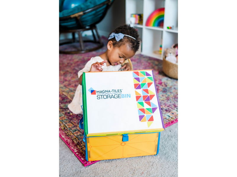 Magna-Tiles Storage Bin & Interactive Play-Mat