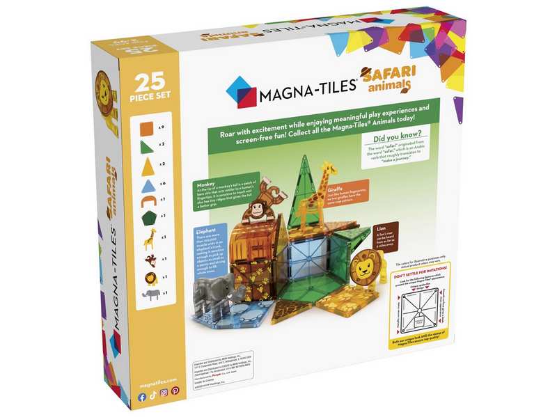 Magna-Tiles Safari Animals 25 pcs set
