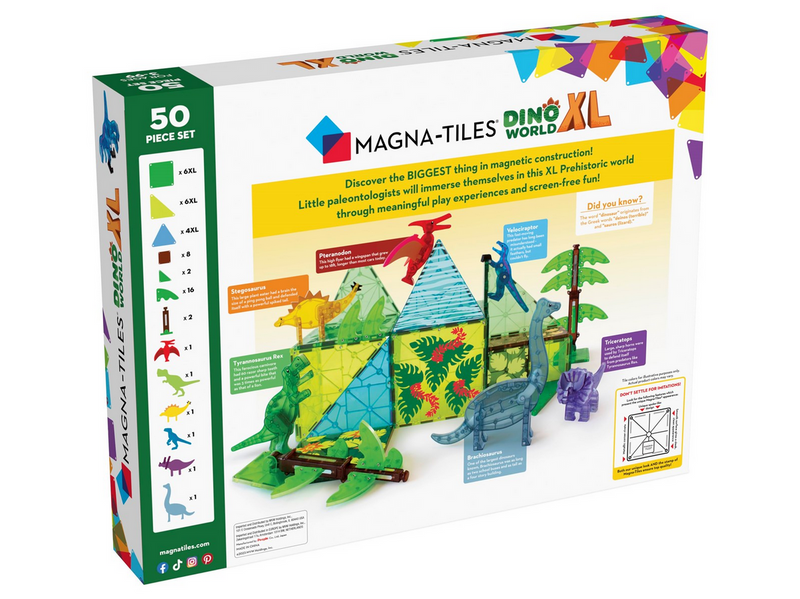 Magna-Tiles Dino World XL 50 pcs set