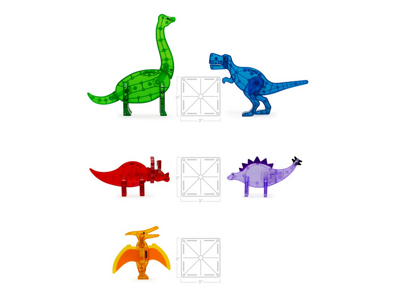 Magna-Tiles Dinos 5 pcs set