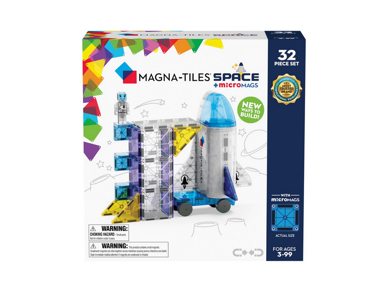 Magna-Tiles Space 32-Piece Magnetic Construction Set