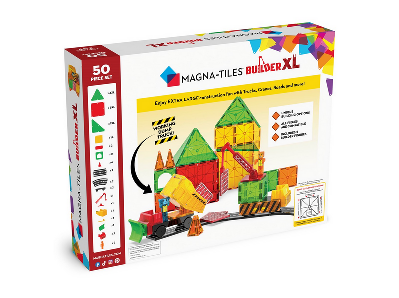 Magna-Tiles Builder XL 50-Piece