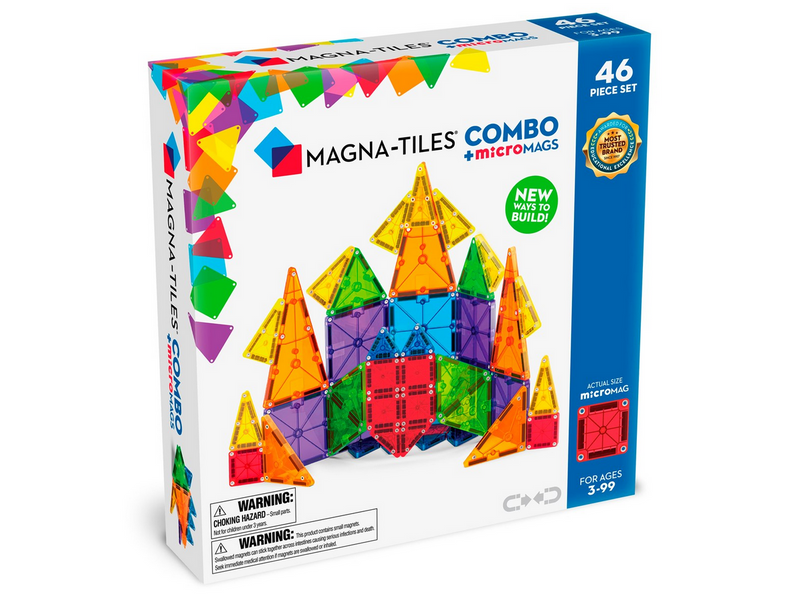 Magna-Tiles MicroMAGS Combo 46-Piece Set