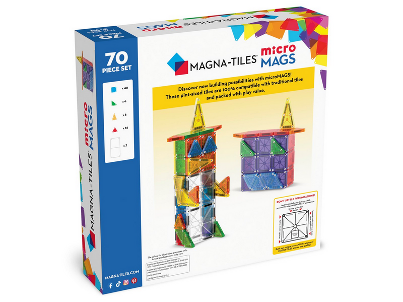 Magna-Tiles MicroMAGS Deluxe set 70pcs