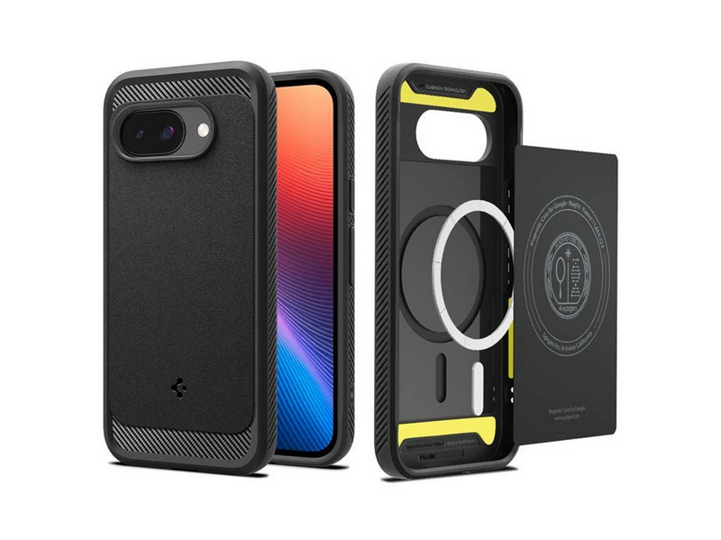 Spigen Rugged Armor MagSafe - matte black - Google Pixel 9a