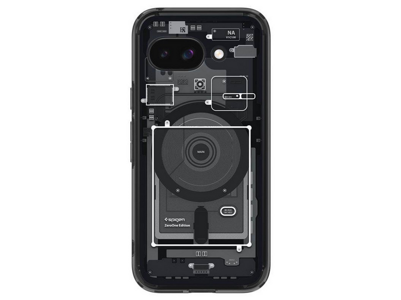 Spigen Ultra Hybrid MagSafe - zero one black - Google Pixel 9a