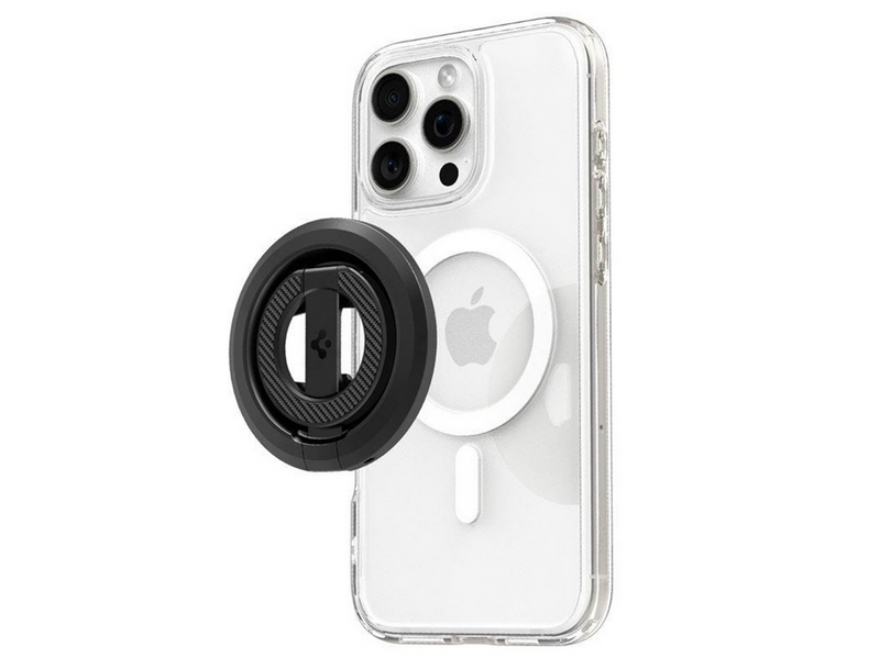 Spigen O-Mag Magnetic Phone Holder with Adjustable Stand - black