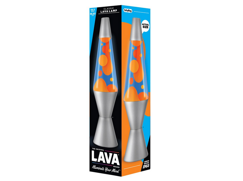 Lava Lamp Classic 37cm Orange/Blue