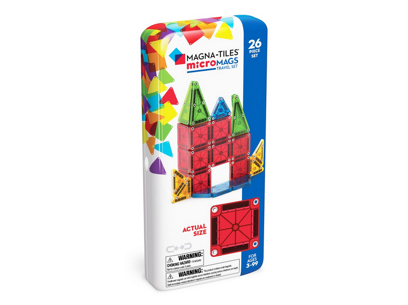 Magna-Tiles 26-Piece Travel Magnetic Construction Set
