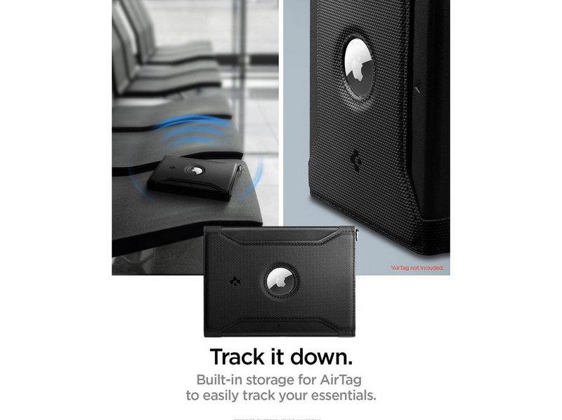 Spigen Universal AirTag Passport Holder - black