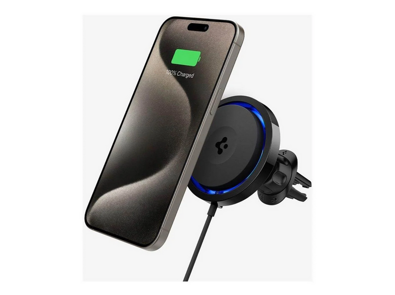 Spigen OneTap Pro 3 Cryomax MagSafe Car Wireless Charger (Air Vent) - black