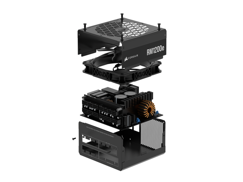 Corsair RM1200e Netzteile - 1200 Watt - 120 mm - ATX 3.1 - 80 Plus Gold zertifiziert