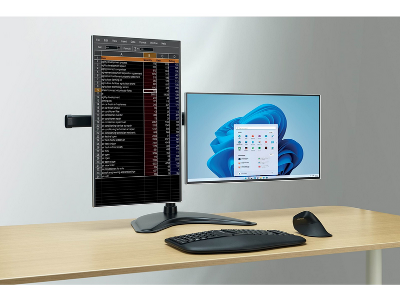Kensington SmartFit™ Ergo Freistehender Dual Monitorarm