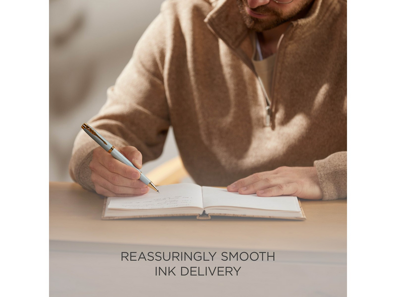 Parker IM Writing Rituals Rollerball Pen | Turquoise Green Finish with Gradient | Gold Trims | Fine Point | Black Ink | Gift Box