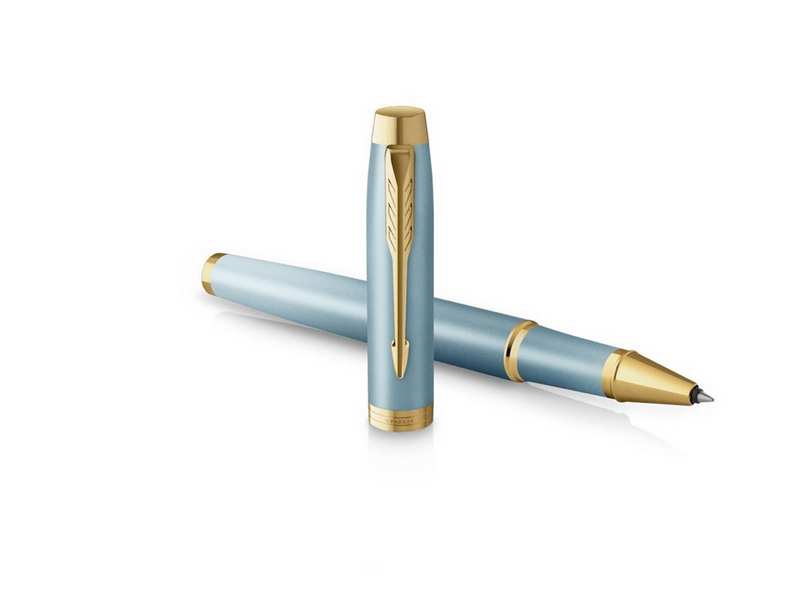 Parker IM Writing Rituals Rollerball Pen | Turquoise Green Finish with Gradient | Gold Trims | Fine Point | Black Ink | Gift Box
