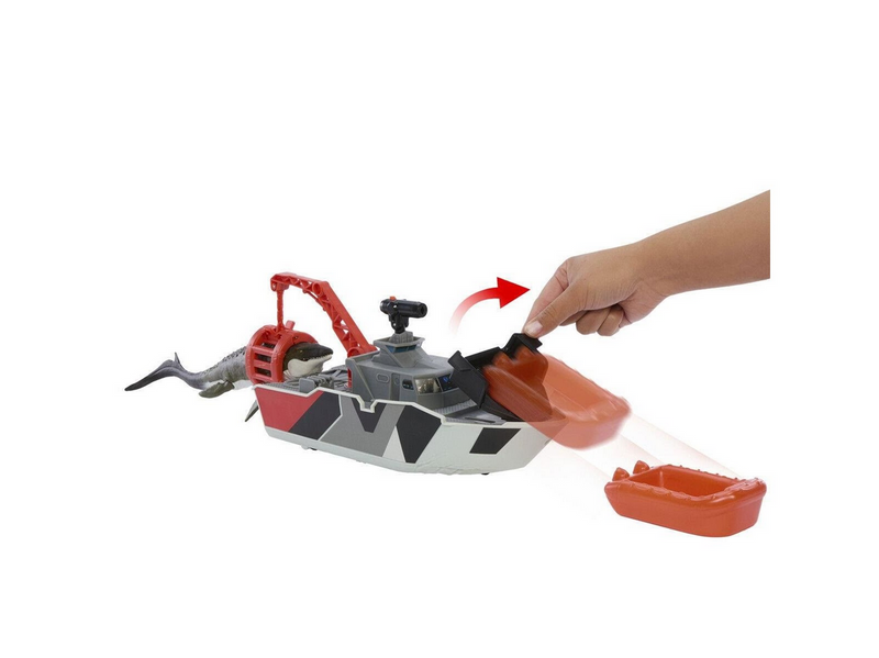Jurassic World Rebirth Mosasaurus Rescue Boat