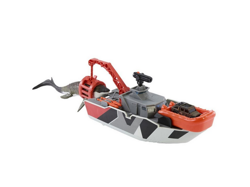 Jurassic World Rebirth Mosasaurus Rescue Boat