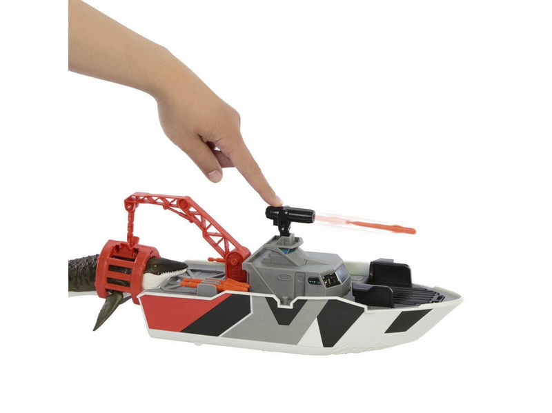 Jurassic World Rebirth Mosasaurus Rescue Boat
