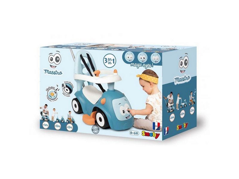 Smoby Maestro Ride On Walking Car Blue