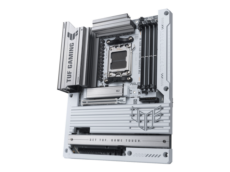 ASUS TUF GAMING B850-BTF WIFI WHITE Mainboard - AMD B850 - AMD AM5 - DDR5 RAM - ATX (BTF Standard)