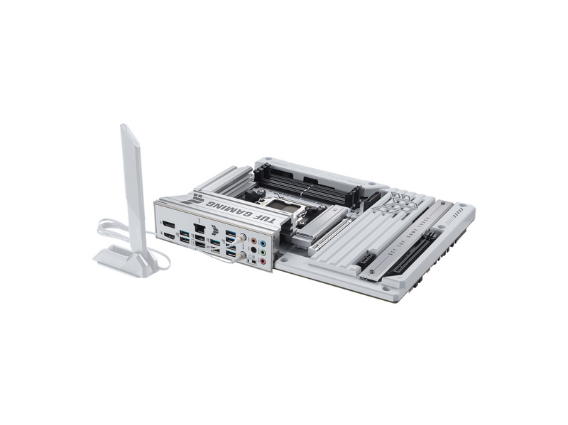 ASUS TUF GAMING B850-BTF WIFI WHITE Mainboard - AMD B850 - AMD AM5 - DDR5 RAM - ATX (BTF Standard)