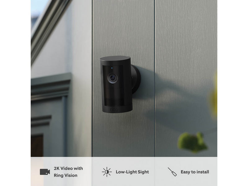 Ring Outdoor Cam Plus Battery - Retinal 2K - Black