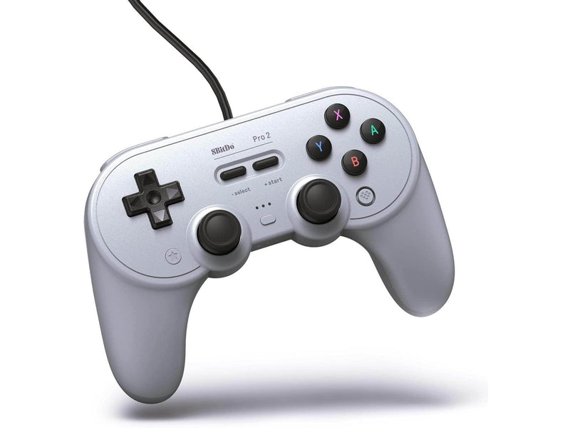 8BitDo Pro2 Wired Gamepad for Switch and Windows - Grey - Wired Controller - Nintendo Switch