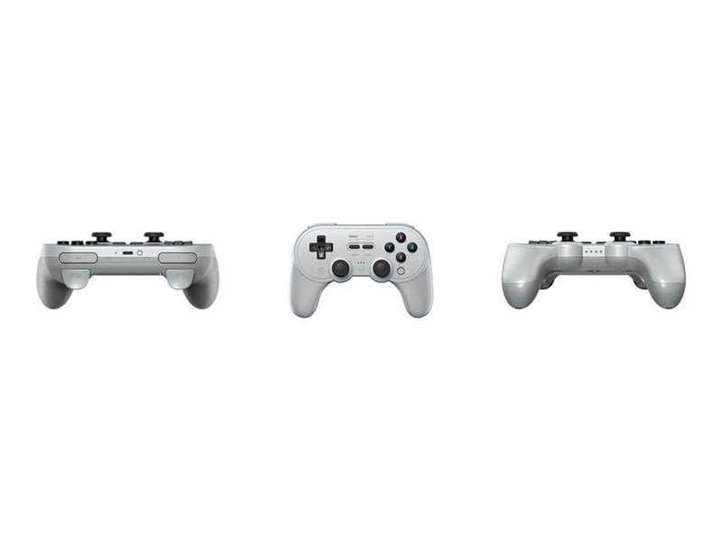 8BitDo Pro2 Wired Gamepad for Switch and Windows - Grey - Wired Controller - Nintendo Switch
