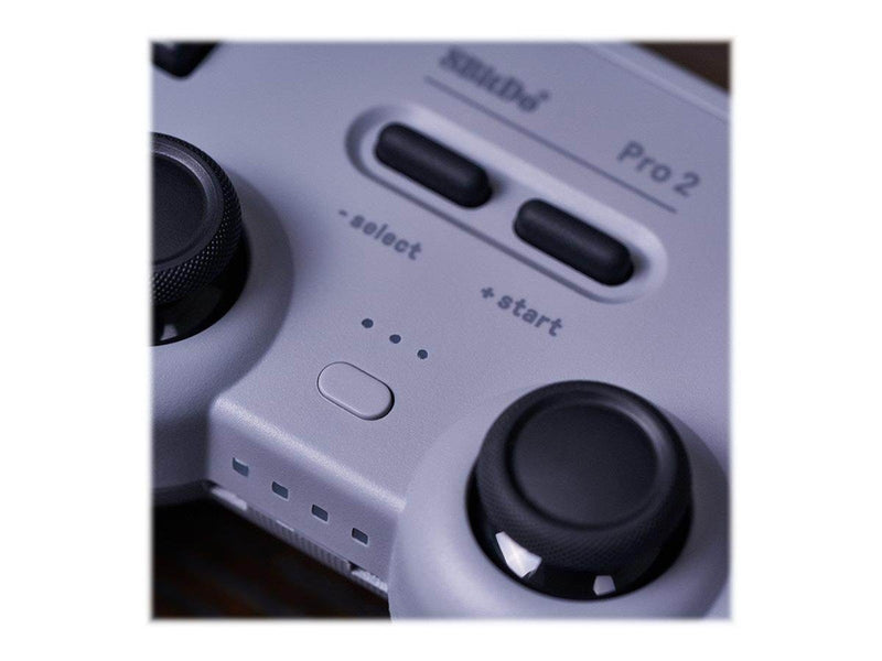8BitDo Pro2 Wired Gamepad for Switch and Windows - Grey - Wired Controller - Nintendo Switch