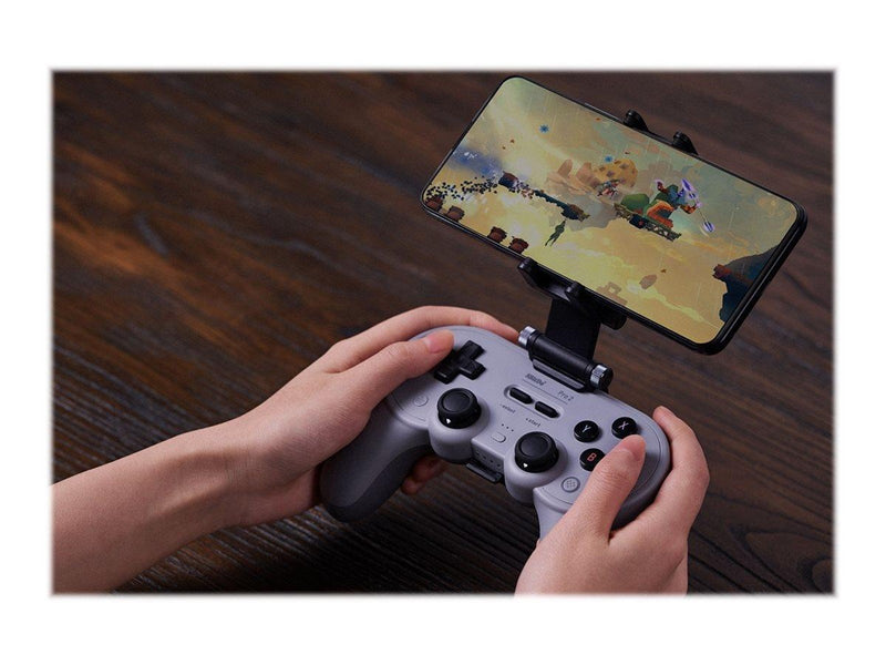 8BitDo Pro2 Wired Gamepad for Switch and Windows - Grey - Wired Controller - Nintendo Switch