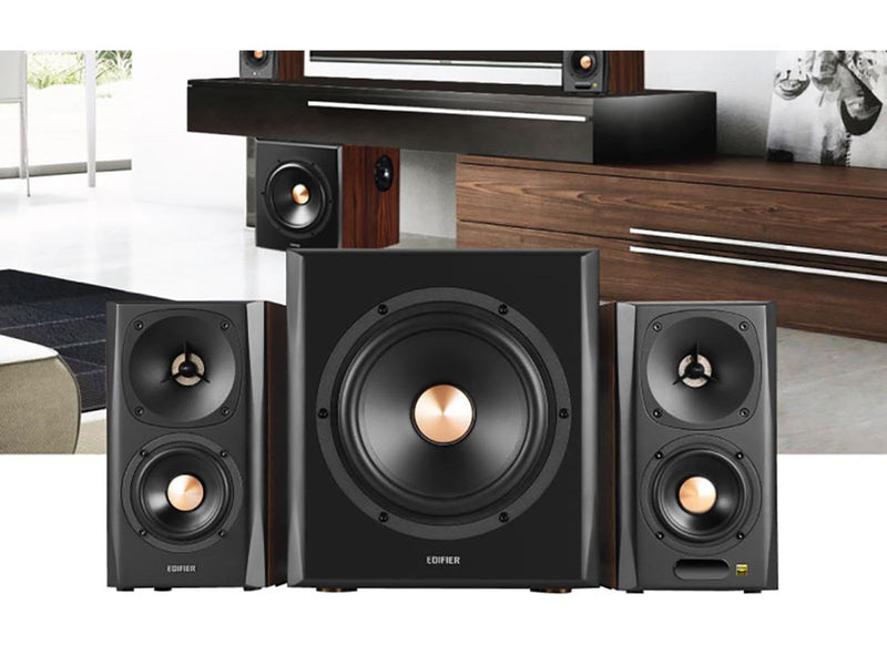 Edifier Speakers 2.1 S360DB (brown) - 2.1 PC-Lautsprecher - Braun