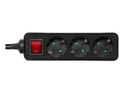 Deltaco GT-0361 Power Strip - 3 m