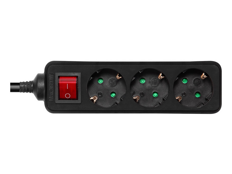 Deltaco GT-0361 Power Strip - 3 m