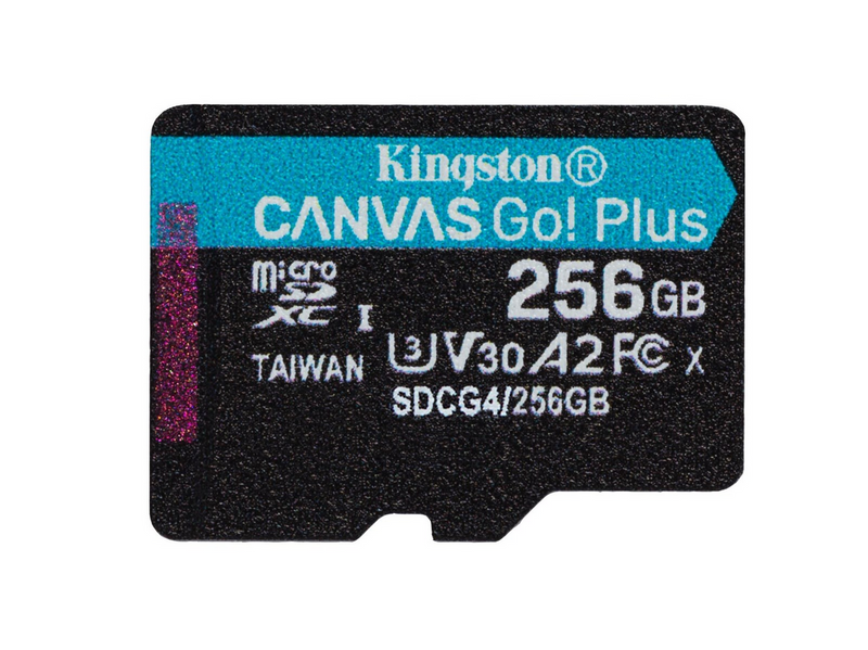 Kingston Canvas Go! Plus microSD/SD - 200MB/s - 256GB