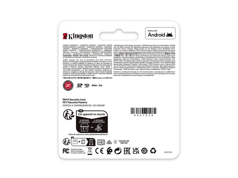 Kingston Canvas Go! Plus microSD/SD - 200MB/s - 256GB