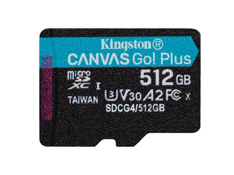 Kingston Canvas Go! Plus microSD/SD - 200MB/s - 512GB