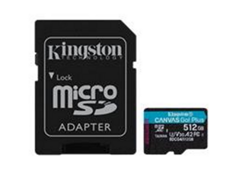 Kingston Canvas Go! Plus microSD/SD - 200MB/s - 512GB