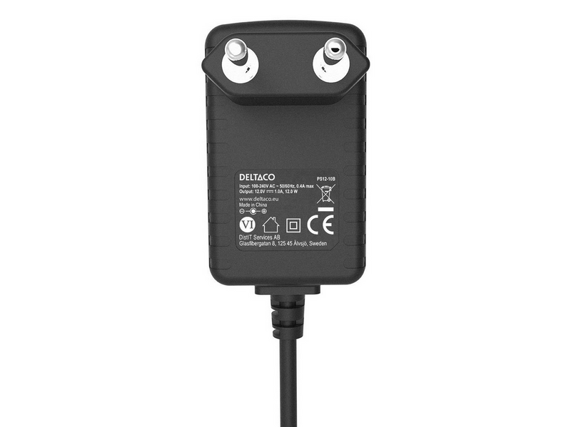 Deltaco Power Supply 12V DC/1A