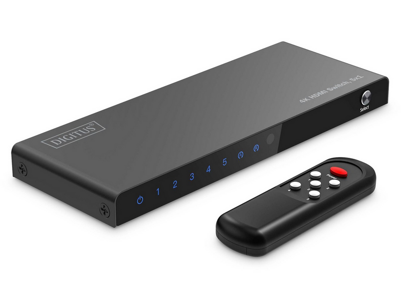 DIGITUS 5x1 4K HDMI Switch