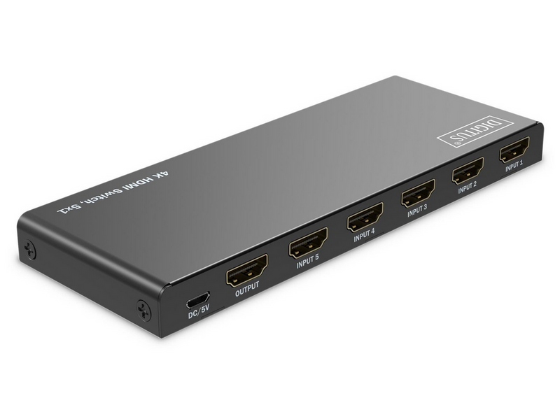 DIGITUS 5x1 4K HDMI Switch
